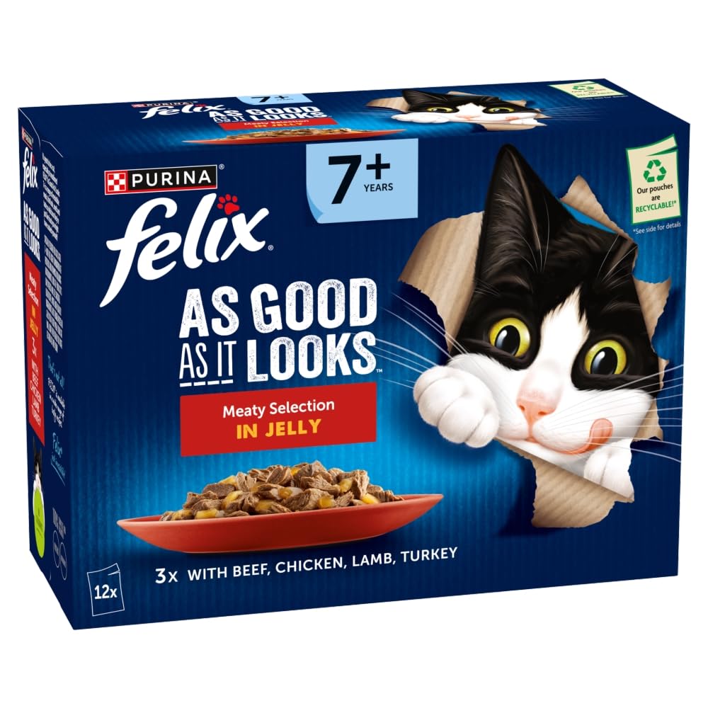 FELIX Tasty Shreds Mixed Selection in Gravy Wet Cat Food 40x80g