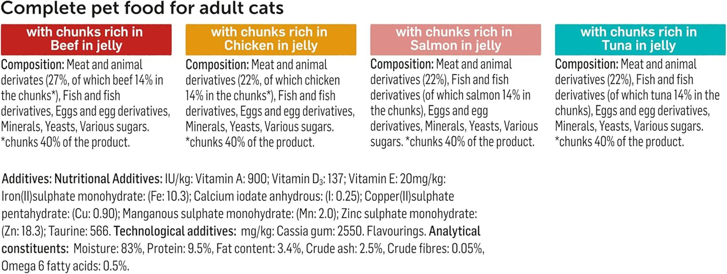 Felix Deliciously Sliced Adult Wet Cat Food Mixed Selection 12x80g