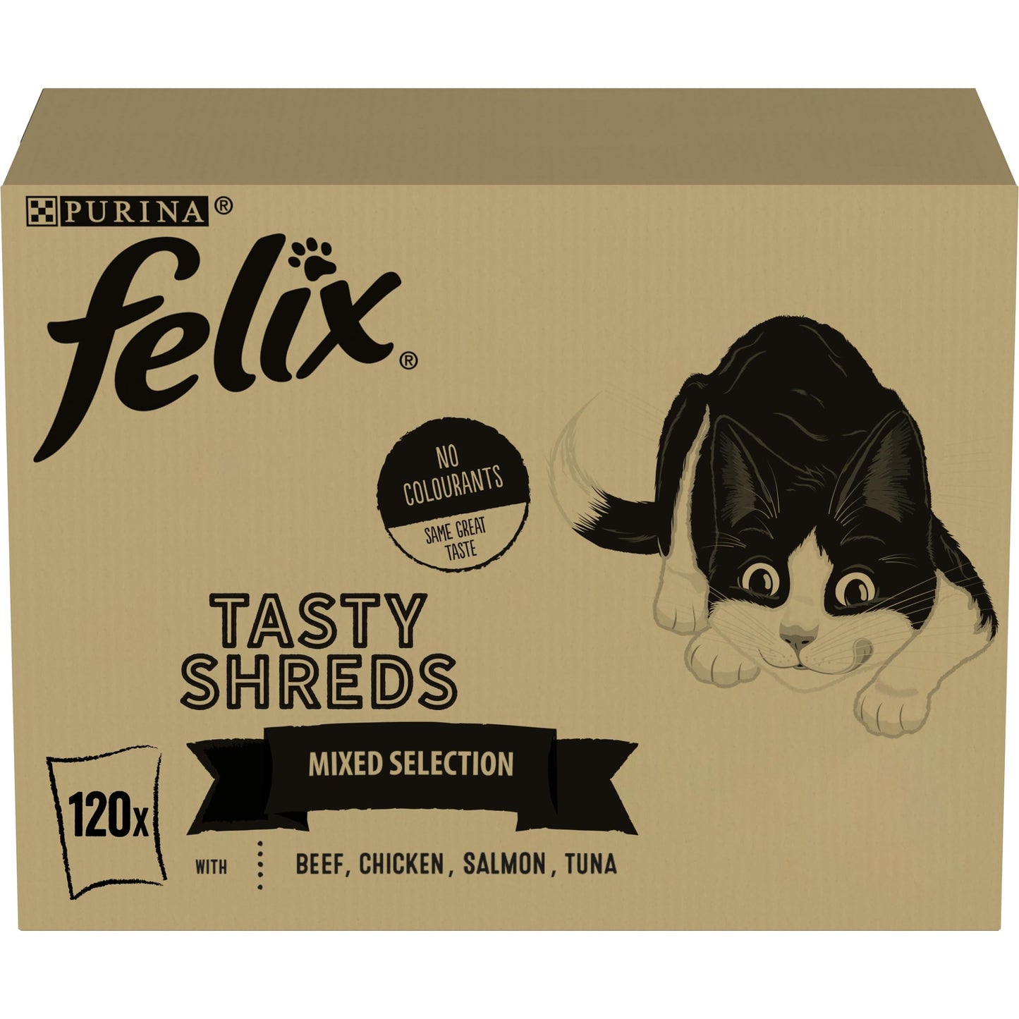 FELIX Tasty Shreds Mixed Selection in Gravy Wet Cat Food 40x80g