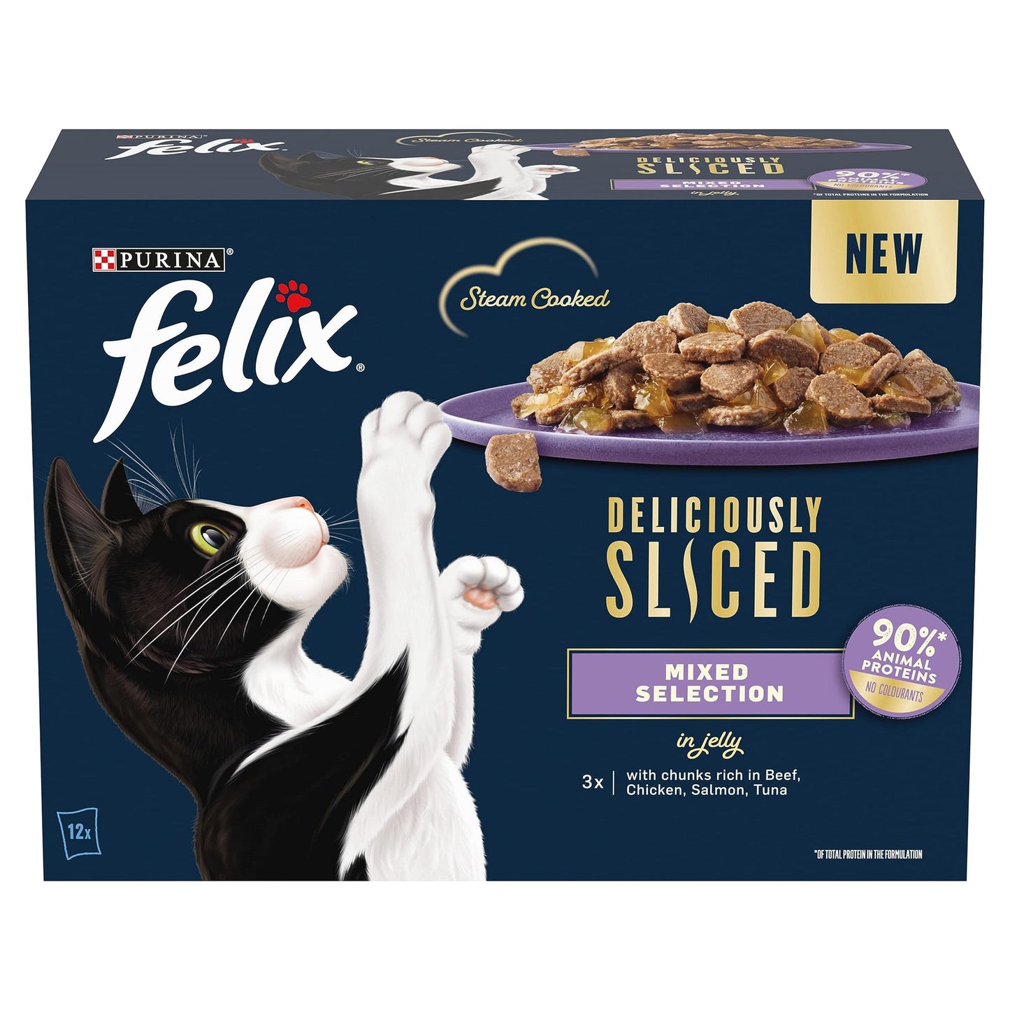 FELIX Tasty Shreds Mixed Selection in Gravy Wet Cat Food 40x80g
