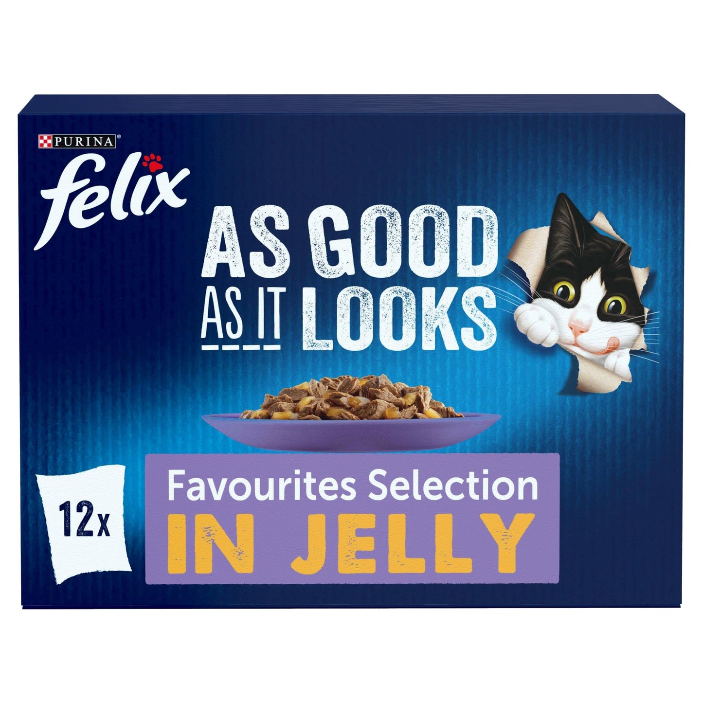 FELIX Tasty Shreds Mixed Selection in Gravy Wet Cat Food 40x80g