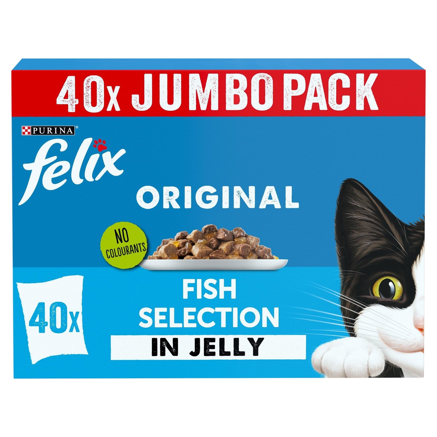 FELIX Tasty Shreds Mixed Selection in Gravy Wet Cat Food 40x80g