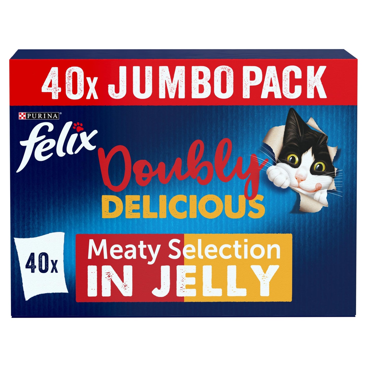 FELIX Tasty Shreds Mixed Selection in Gravy Wet Cat Food 40x80g