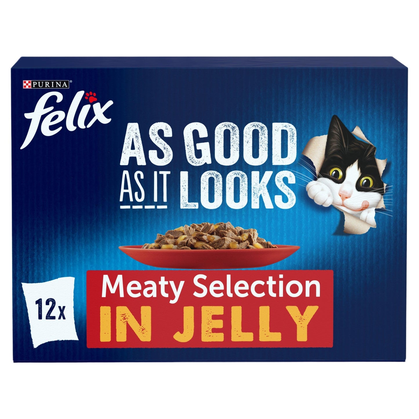 FELIX Tasty Shreds Mixed Selection in Gravy Wet Cat Food 40x80g