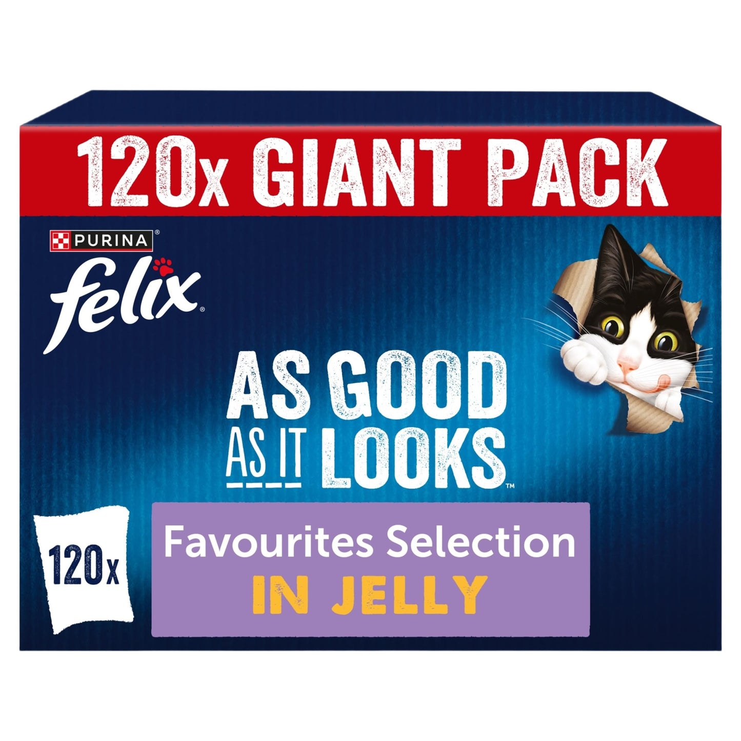 FELIX Tasty Shreds Mixed Selection in Gravy Wet Cat Food 40x80g