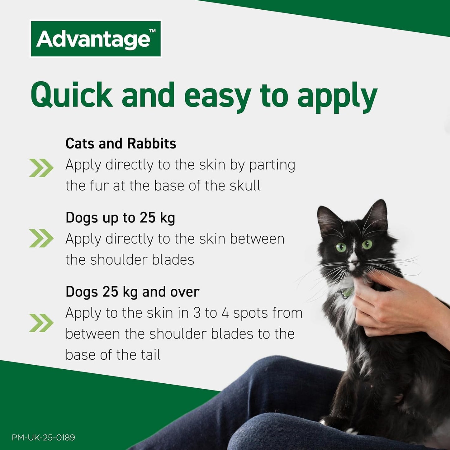 Advantage Spot On Flea Treatment For Cats, Dogs and Rabbits Under 4kg (4 pipettes, 40mg), Kills Fleas Within 24 Hours, Prevents Further Infestation For Up To Four Weeks in Cats and Dogs