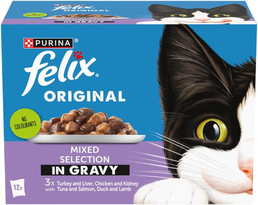 Felix Original Mixed Selection in Gravy Wet Cat Food 12x85g