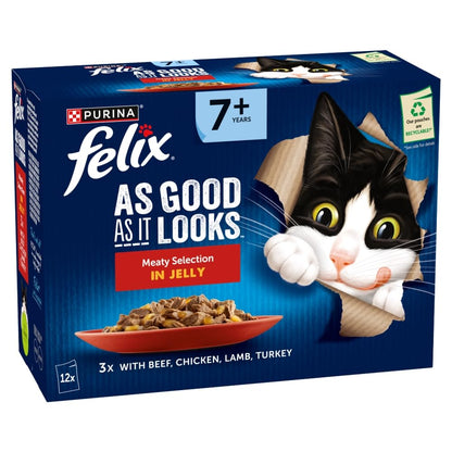 FELIX Tasty Shreds Mixed Selection in Gravy Wet Cat Food 40x80g