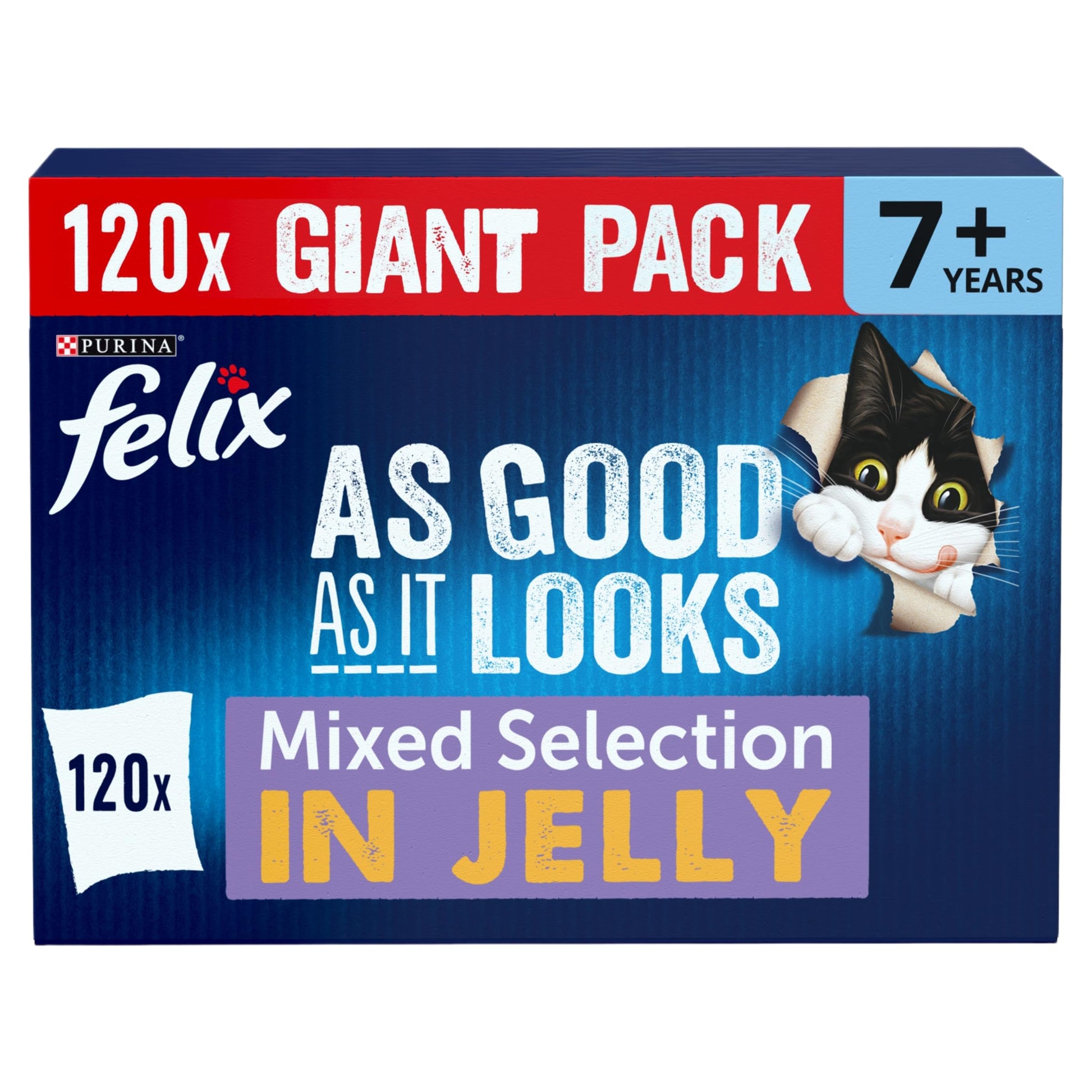 FELIX Tasty Shreds Mixed Selection in Gravy Wet Cat Food 40x80g