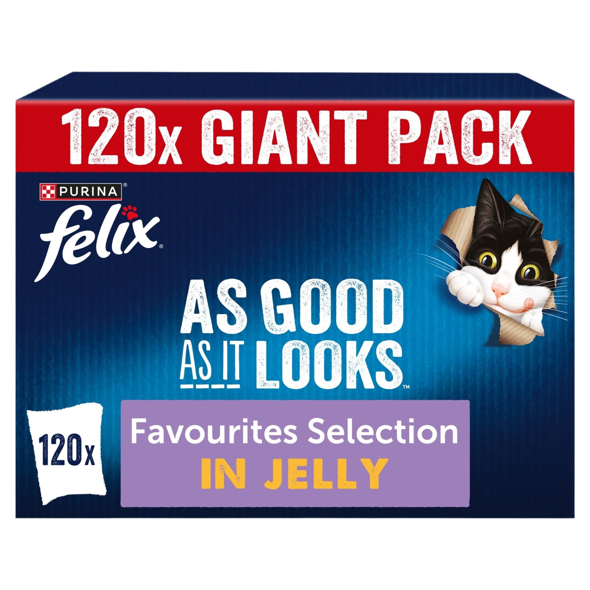 FELIX Tasty Shreds Mixed Selection in Gravy Wet Cat Food 40x80g
